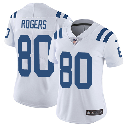 Indianapolis Colts #80 Limited Chester Rogers White Nike NFL Road Women Vapor Untouchable jerseys->youth nfl jersey->Youth Jersey